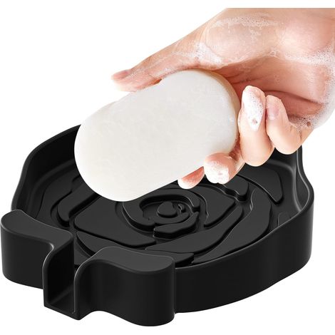 Porte-Savon de Douche Accessoires de Rangement pour Salle de Bain en Savonnière de Douche pour Cuisine Salle de Bain Plan de Travail Camping Extérieur (1/5)