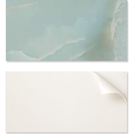 Panel de vinilo decorativo para cocina o ba帽o, 120x60 cm, dise帽o de m谩rmol natural.