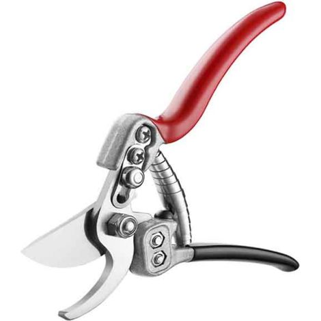 Sécateur de jardin en acier à haute teneur en carbone – Rouge et noir, diamètre de coupe jusqu'à 2 cm, pour la taille des arbres, des fleurs et des plantes ornementales (1/5)