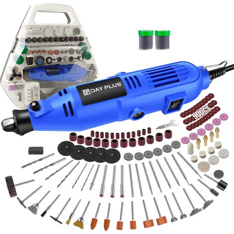 Herramienta rotativa, 252 accesorios, motor de alto rendimiento, azul (1/2)