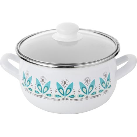 Pot émaillé Pyza Camélia 20 cm 4,2 L Z/P