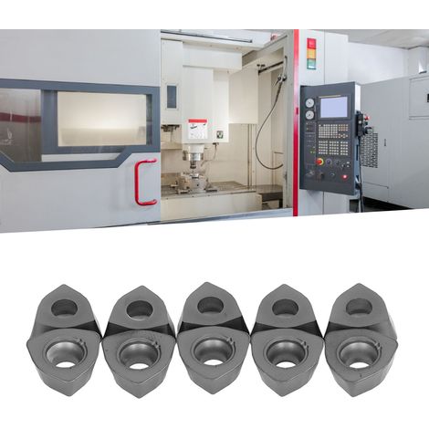 10 plaquettes de coupe CNC en carbure, porte-fraises indexables en carbure revêtu, outils de coupe pour tours à métaux WDMW080520-ZTR (1/5)