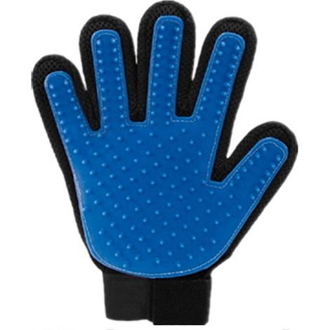 pair Gants pour animaux de compagnie, gants de brosse de cicatrisation doux, agent efficace d'élimination des poils d'animaux - main gauche (1/3)