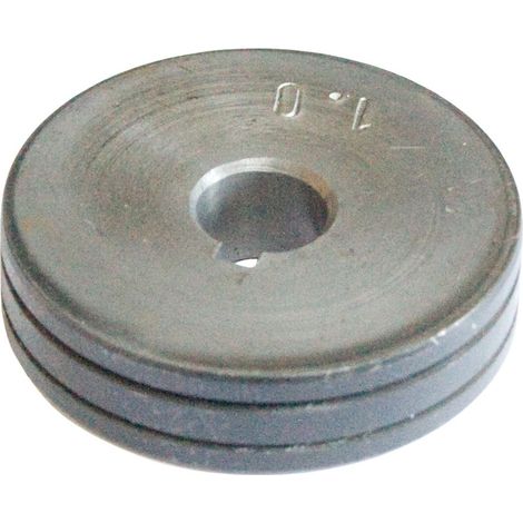 ELMAG Vorschubrolle 1,0/1,2 mm, WELBEE WB-P400/P500L, (AØ 40mm/IØ 20mm, 10mm breit), f. Alu, HA, HALBRUNDNUT für WELBEE WB-P400/P500L (K5463R02) (1/2)