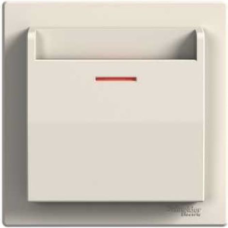 Interruptor mecánico para hotel Asfora color crema EPH6200123