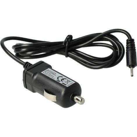 vhbw Kfz-Ladekabel kompatibel mit Nokia N91, N81, N78, N82, N81 8GB, N810, N800 internet Tablet, N79, N80, N76, N90 Handy - 12V/24V Ladegerät, 12 cm (1/5)