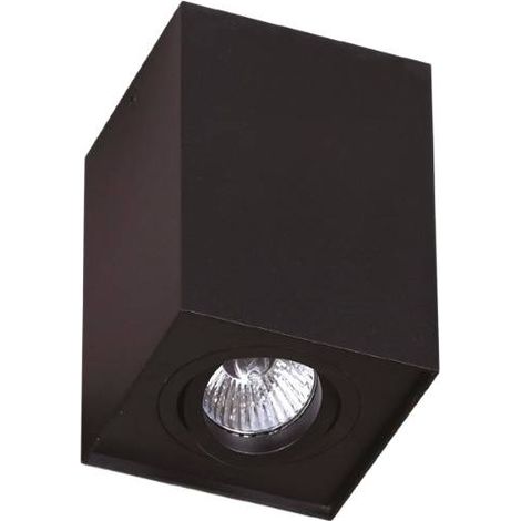 Spot plafond carré noir 9,5 cm BASIC-SQUARE GU10 Maxlight (1/3)