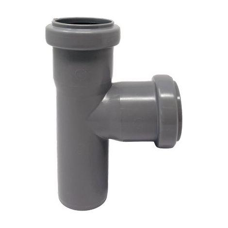 BRAGA SCARICO IDRICO AD INNESTO - PP GRIGIO MM 90 87 °- 5 pezzi