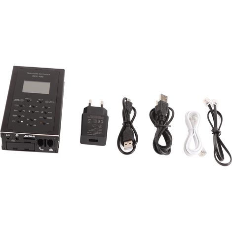 Enregistreur d'appels téléphoniques fixes, automatique et manuel, mémoire de 32 Go, prise européenne 100-240 V (1/5)