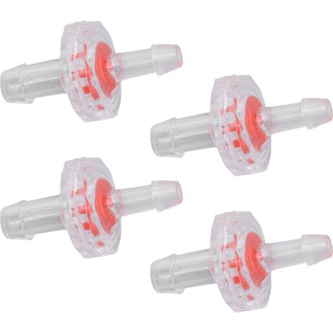 Clapet anti-retour 1 voie PP plastique, raccord cannelé 5-7mm, arrêt d'eau, diaphragme, lot de 10, diamètre variable, pour tuyau (1/5)