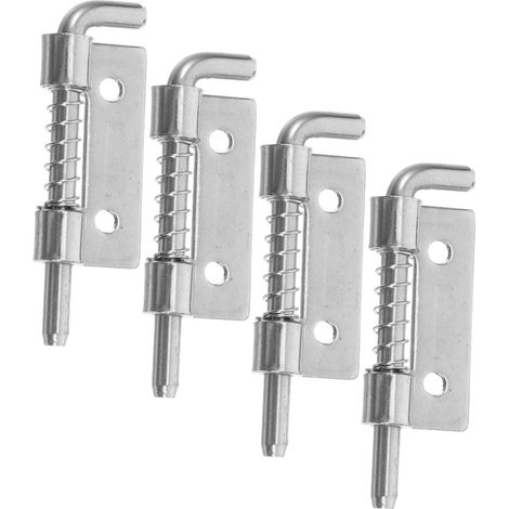 4 Pieces Steel Cabinets Cabinet Latches Movable Plunger Hinges Pieces