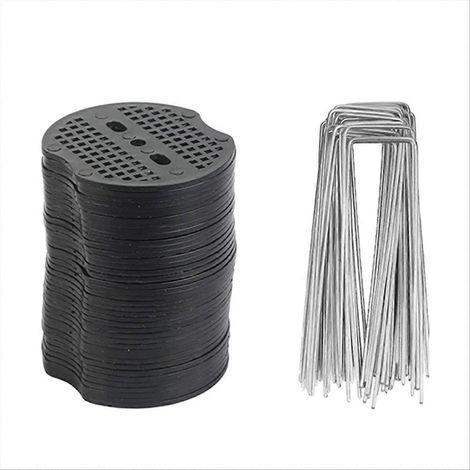 Piquets de jardin en forme de U, clous de sol, films de fixation, outils de jardinage (1/5)