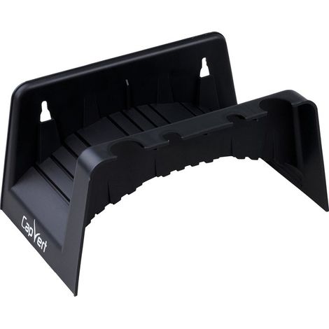 Capvert – Support tuyau mural dévidoir 20m – Fixation murale robuste – Matériau plastique résistant – Pour espaces extérieurs (1/2)