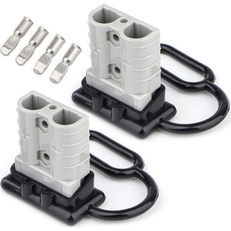 50A 6-10 Calibre Connectique Batterie Paire de prise Connecteur Anderson Batterie Connexion Rapide Prise de Connecteur (1/4)