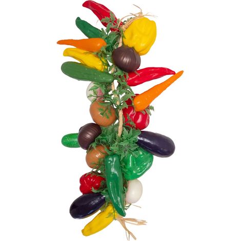 Grappe de 20 Légumes Artificiels Taille Réelle - L 60 cm D 30 cm (1/3)