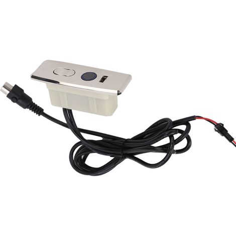 Interrupteur de fauteuil inclinable électrique à 5 broches, moteur CC à balais, contrôleur de canapé droit à 3 boutons avec bande lumineuse de 1 m (1/5)