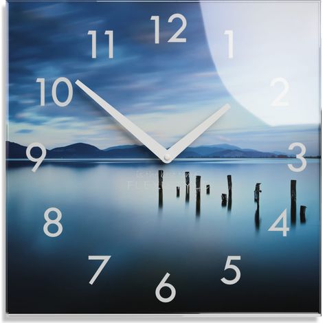 Reloj de pared moderno para el salón Błękitny Raj (1/4)