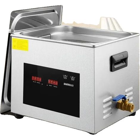 Ultraschallreiniger, 15 Liter Kapazität, Digitaler Timer, silber (1/2)
