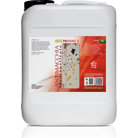 GEAL PREVENT 2. Antimacchia idrorepellente. 5 Litri (1/2)