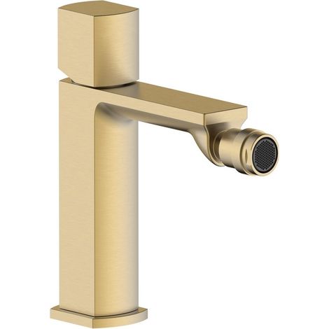 Miscelatore bidet oro opaco con risparmio acqua e piletta click clack - serie Marte (1/2)