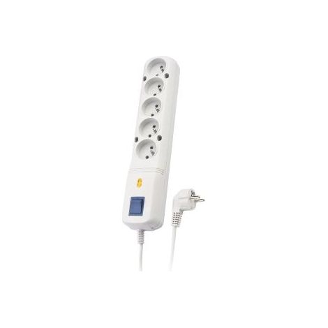 Regleta protectora contra sobretensiones LV-530W, 1L, 3,0m, gris