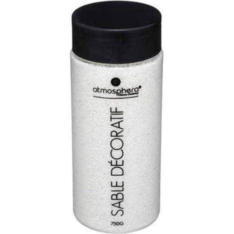 Atmosphera – Sable décoratif blanc 750g – Sable fin pour créations artistiques – Idéal pour embellir vos projets – Tube pratique
