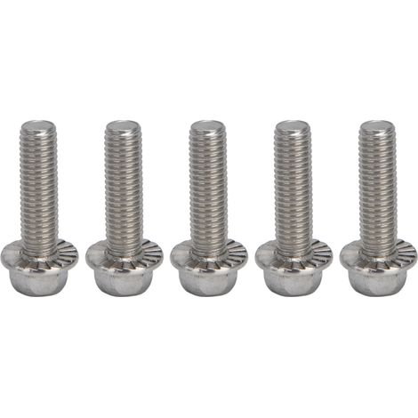 Vis M10x1.5 Hexagonale à Bride avec Joint, Lot de 20, A2-70 Inoxydable, DIN6921, Longueur 40mm (1/5)