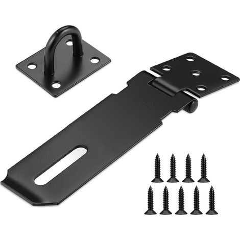 2 Pcs Stainless Steel Door Latch,5 Pouces Loquet de 304 Porte en Acier Inoxydable,Porte Fermoir Verrou de Porte Moraillon Loquet de Cadenas Agrafe pour Armoires (1/5)