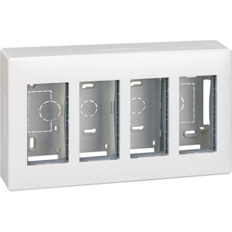 Boxoberfläche 4 Module weiß SIMON 51000004-030