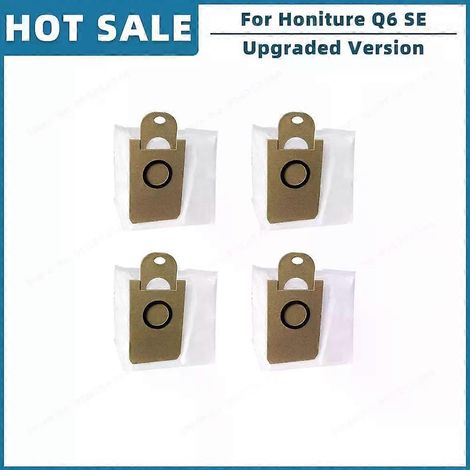 S'applique aux pièces de rechange et accessoires pour aspirateur robot Honiture Q6 SE : brosse latérale principale, filtre HEPA, sac à poussière et serpillière (ensemble H). (1/5)
