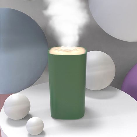 Humidificateur d'air vert grande capacité pour la maison, avec port USB, vaporisateur silencieux, veilleuse et mini purificateur d'air. (1/3)