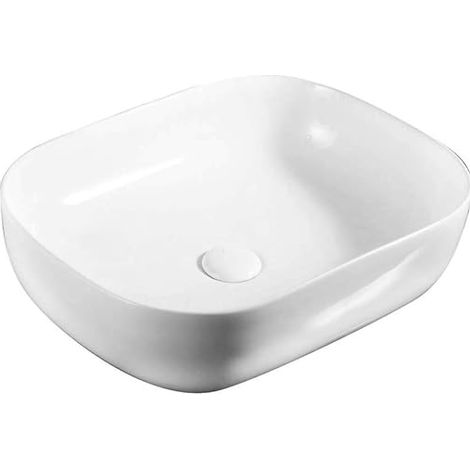 Lavabo rettangolare da appoggio&ampquotLA 48&ampquot dimensioni 49 x 39,5 cm in ceramica (1/4)