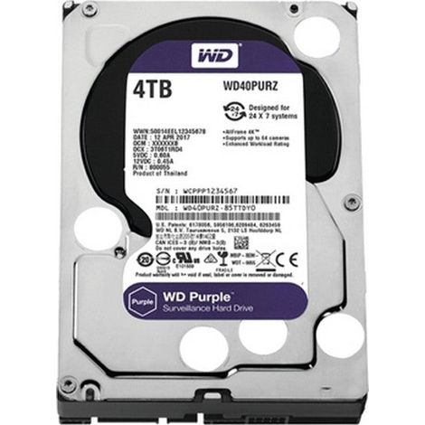 Disque Dur Western Digital Purple - 4TO (1/5)
