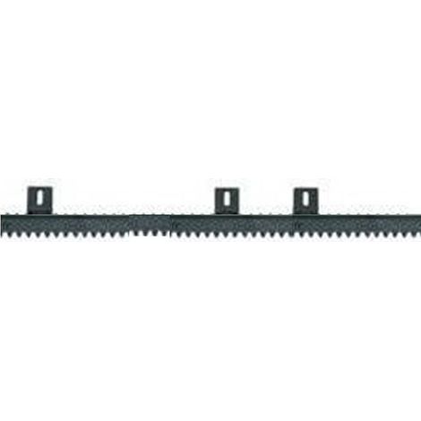 CREMAILLERE NYLON 22 x 22 NOIRE FIXATION HAUTE - 1M - 4M
