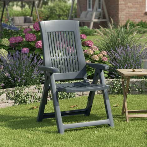 Dmora Fauteuil pliant multi-positions, Made in Italy,58 x 62 x 108 cm, couleur verte
