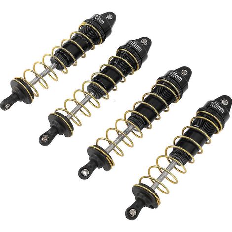 Lot de 4 amortisseurs pour voiture télécommandée, compatibles avec SCX10, interchangeables avant et arrière, ressorts d'amortisseurs pour voiture télécommandée, compatibles avec les voitures crawler t (1/5)