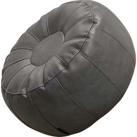 Pouf Ottoman Non Rembourré Repose-pieds En PU En Forme De Sans Rembourrage Tabouret en similicuir Pour Salon, Cuisine, Bureaux, Sol, Maison, Mariage, Extérieur, Patio, Balcon et Jardin (1/5)