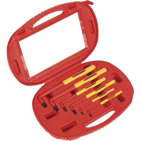 Sealey Hex Key Set 6pc Extra-Long VDE AK7177 (1/4)