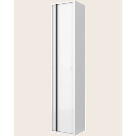 Colonna Bagno 140x30 bianco lucido Firenze Reversibile Push open (1/2)