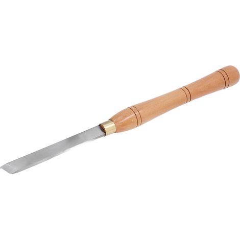 Schrägmeißel HSS Drechselwerkzeug mit ergonomischem Buchenholzgriff für die Holzbearbeitung (1/5)