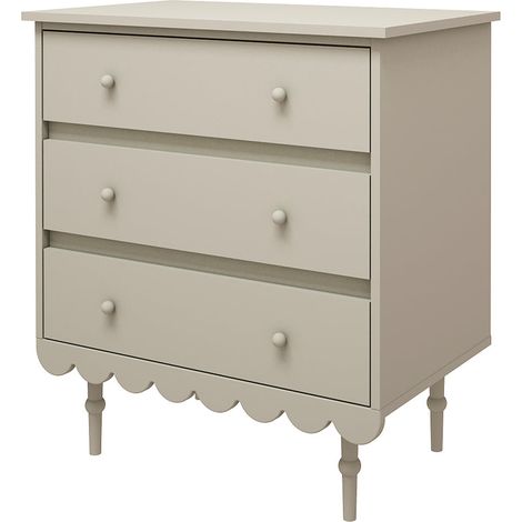 Kommode mit 3 Schubladen „Wood Luck Babushka Olive“ (1/5)