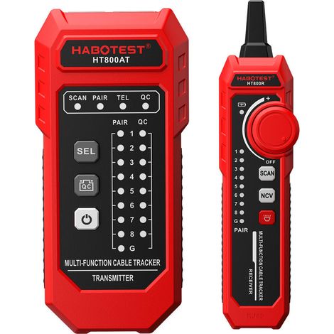 HT800A RJ11 RJ45 Câble Tracker Vérificateur de Fils Réseau Testeur de Câbles Cat5 Cat6 Outil de Test Réseau Détecteur de Ligne Réseau Traqueur de Fils (1/5)