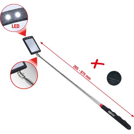 KS Tools Flexibler Inspektions-Spiegel mit Beleuchtung (1/5)
