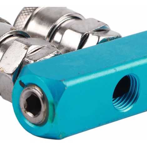 Raccord Pneumatique Femelle 12mm à Embout Rapide pour Tuyau d'Air PT1/4 (2 Voies) (1/5)