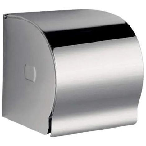 WC-Papierspender mit Deckel Edelstahl hochglanzpoliert