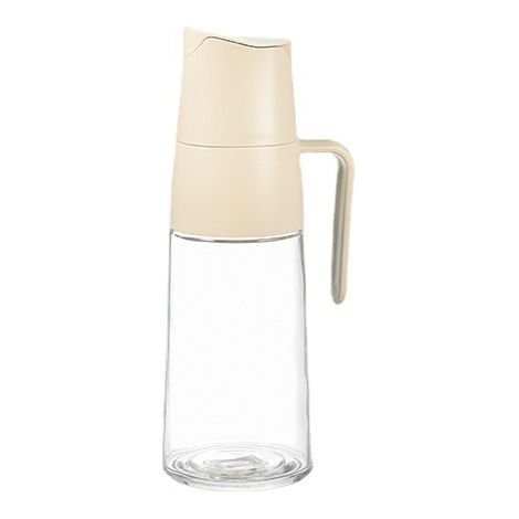 CSPARKV 1PCS Olive Oil Dispenser 600ml Automatic Lid Oil Bottle Dispenser, Glass Olive Oil Bottle with Gravity Cap (1/4)