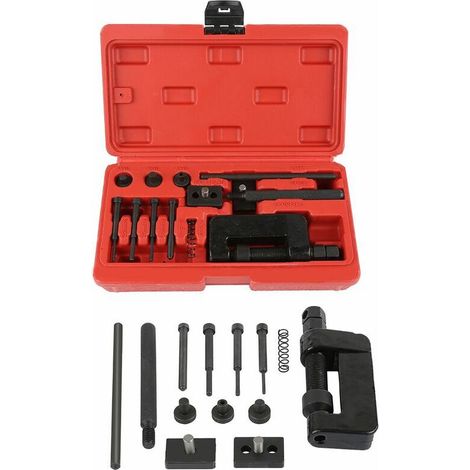 Wyctin – Outil de rivet pour moto et auto – Acier trempé – Casse et joint de chaînes 35-630 – 3 tailles de broches – Étui de transport inclus (1/4)