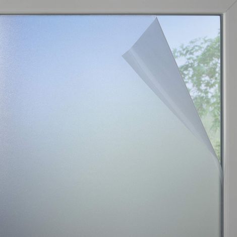 Gardinia Pellicola per finestre, Effetto Vetro opalino, 90 x 200 cm, Colore: Bianco Opaco, PVC (1/4)