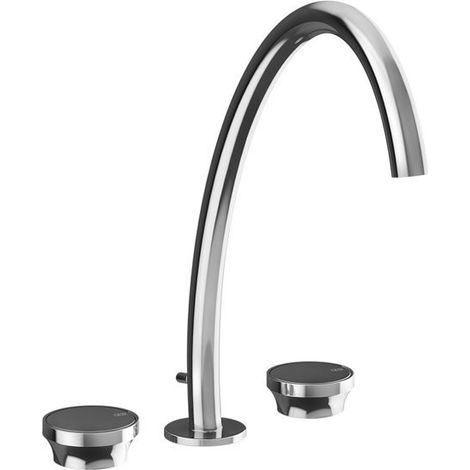 Gessi Origini Mezclador de lavabo de 3 agujeros, versión alta,