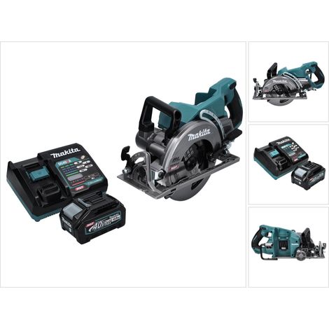 Makita RS 001 GM1 Scie circulaire portative sans fil 40 V max. 185 mm Brushless + 1x batterie 4,0 Ah + chargeur (1/5)